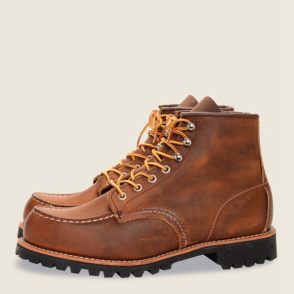 Botas Red Wing Heritage Hombre Marrom - Roughneck - 6-Inchr Rough & Tough Cuero - 053-CQHPZU